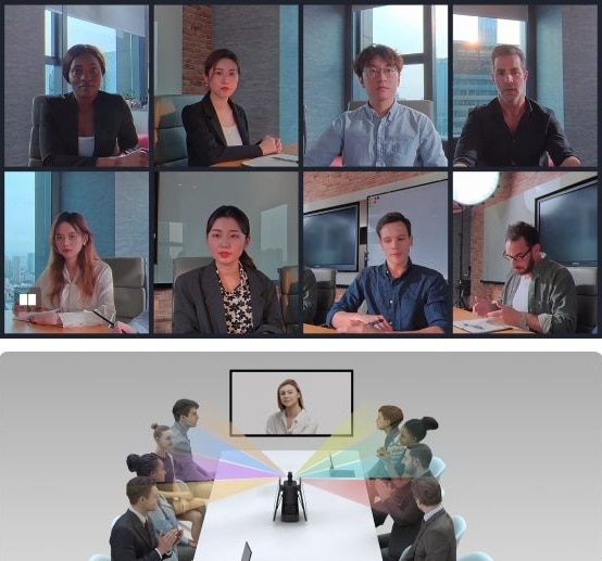Video conference with multiple participants